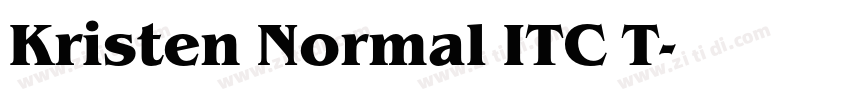 Kristen Normal ITC T字体转换